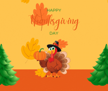 Happy Thanksgiving Day Turkey GIF Image