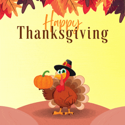 Happy Thanksgiving Day Turkey GIF