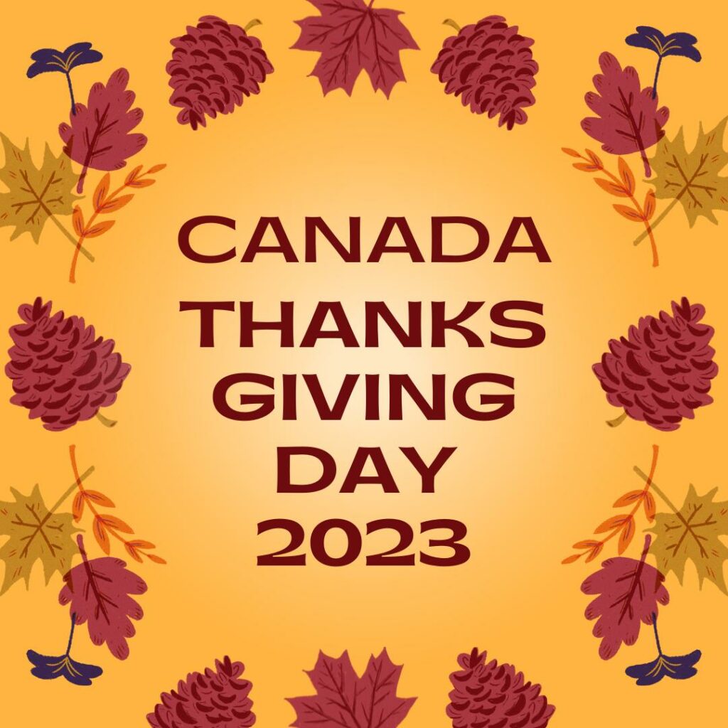 Canada Thanksgiving Day 2023