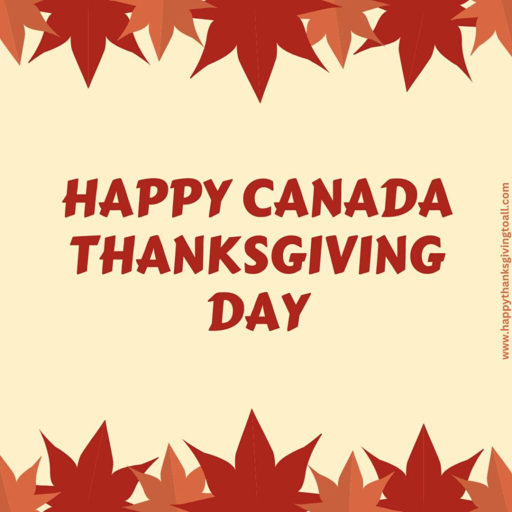 Happy Canada Thanksgiving Day Image