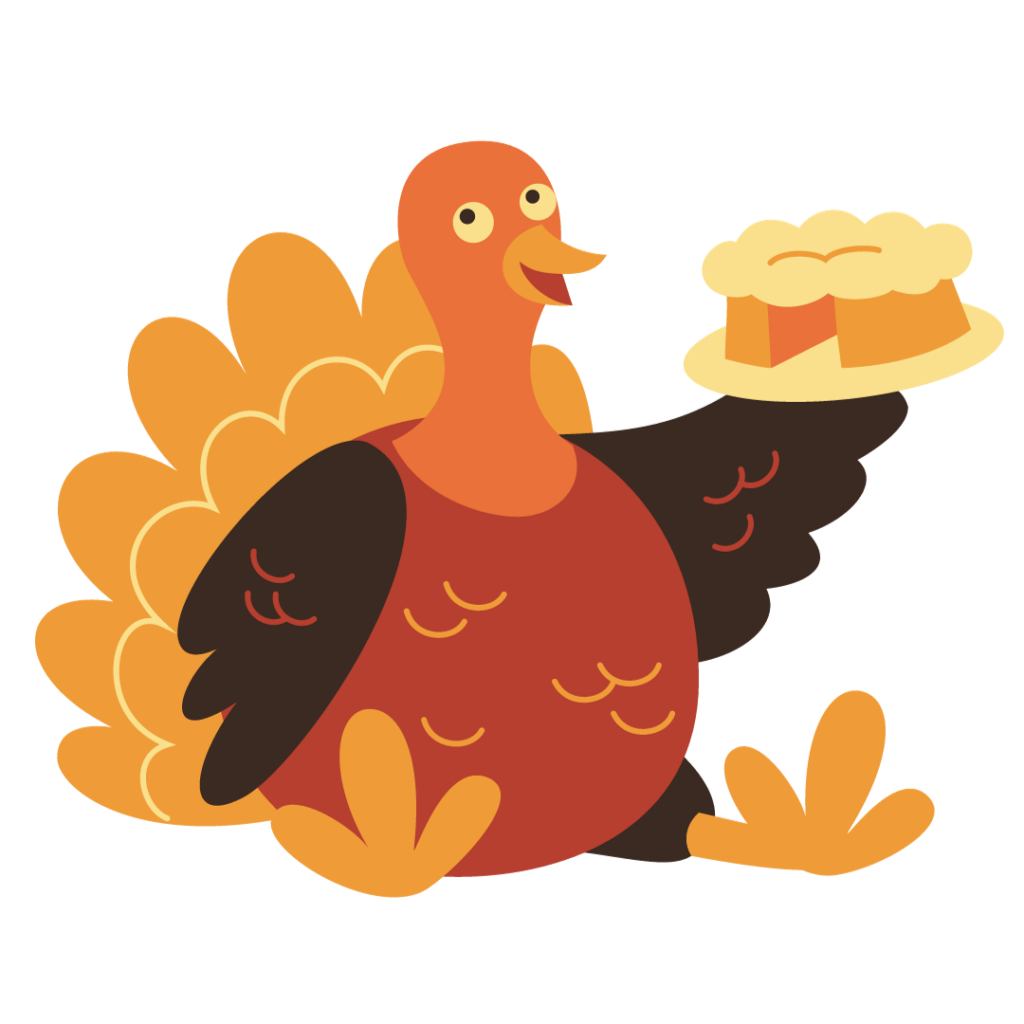 Cute Thanksgiving Turkey Clipart Image 2023
