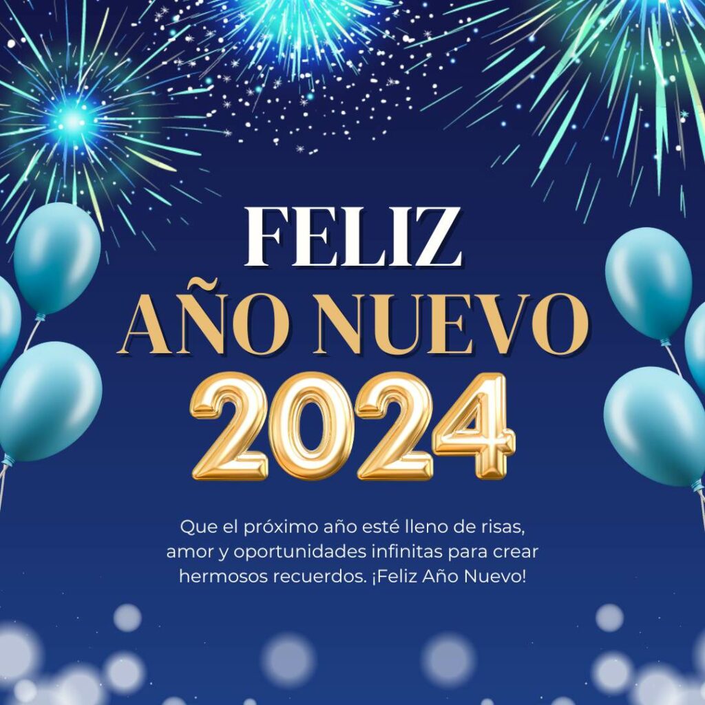 Feliz Año Nuevo 2024 Tarjetas