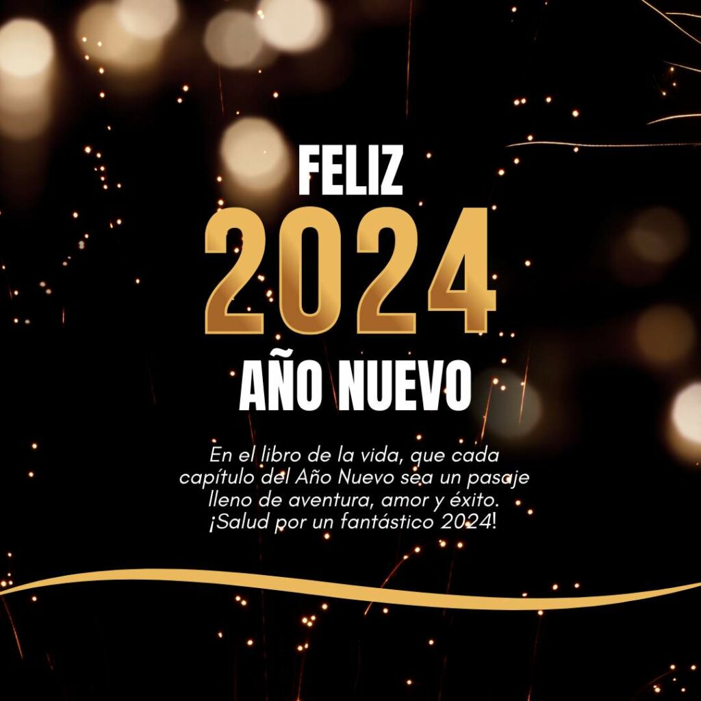 Feliz Año Nuevo 2024 Tarjetas Gratis
