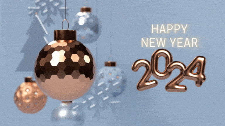 Happy New Year Animated GIF 2024