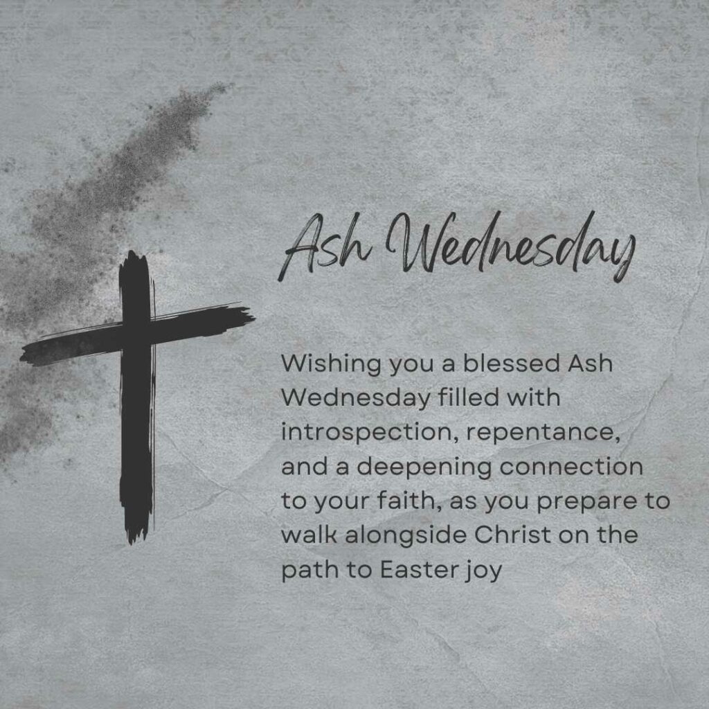 Ash Wednesday Wishes Image 2024