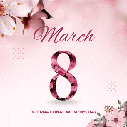 March 8 International Women's Day GIF