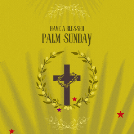 Animated Happy Palm Sunday 2024 GIF