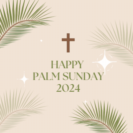 Beautiful Happy Palm Sunday Animated GIF 2024
