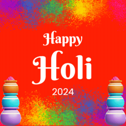 Happy Holi 2024 Animated GIF