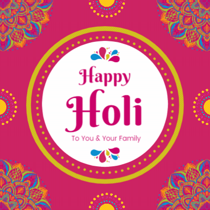 Happy Holi Animated GIF Wishes
