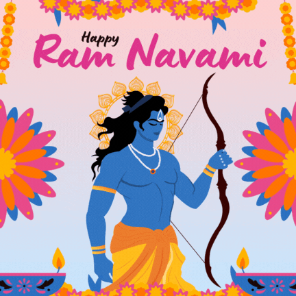 Beautiful Happy Ram Navami 2024 GIF